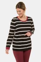 Ulla Popken Pullover, ronde hals, lange mouwen - Grote Maten - thumbnail