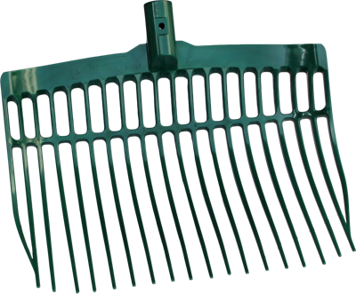 Mestvork kunststof groen zonder steel Mestvork kunststof groen zonder steel