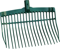 Mestvork kunststof groen zonder steel - thumbnail