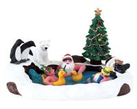 Lemax north pole hot springs kerstdorp tafereel Santa's Wonderland 2018 - thumbnail