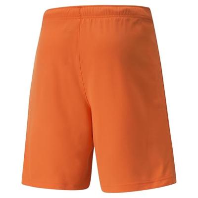 PUMA teamRISE Voetbalbroekje Oranje Zwart PUMA teamRISE Voetbalbroekje Oranje Zwart
