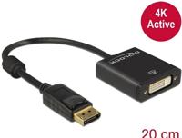 DeLOCK displayport naar dvi adapter (zwart, 0,2 meter, 4k) - thumbnail