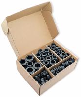 Quadrios 2009CA107 Wartel assortiment PA66 Zwart (RAL 9005) 1 set(s) - thumbnail