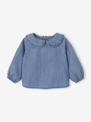 Geboorteblouse van jeans stone Geboorteblouse van jeans stone