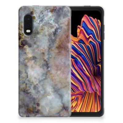 Samsung Xcover Pro | TPU | Siliconen hoesje | Marmer Grijs Samsung Xcover Pro | TPU | Siliconen hoesje | Marmer Grijs