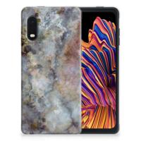 Samsung Xcover Pro | TPU | Siliconen hoesje | Marmer Grijs - thumbnail