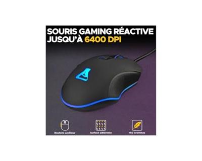 2 in 1 Gaming Pack - THE G-LAB - COMBO HYDRO - Bedraad toetsenbord en muis - Zwart/Grijs 2 in 1 Gaming Pack - THE G-LAB - COMBO HYDRO - Bedraad toetsenbord en muis - Zwart/Grijs