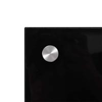 VidaXL Keuken spatscherm 2 pcs zwart 100 x 60 cm gehard glas - thumbnail