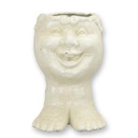 Gietijzeren plantenbak vorm van gezicht - thumbnail