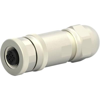 TE Connectivity T4110411041-000 Sensor/actuator connector, niet geassembleerd M12 Aantal polen (sensoren): 4 Bus, recht 1 stuk(s)