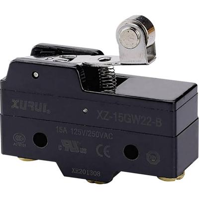 TRU COMPONENTS XZ-15GW22-B Microschakelaar 250 V/AC 15 A 1x aan/(aan) Moment 1 stuk(s)