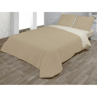 Dekbedovertrek set Hosteline VEGAS Beige Bed van 150 3 Onderdelen