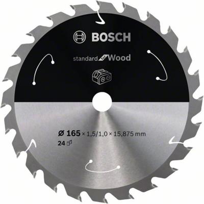 Bosch Accessories 2608837681 2608837681 Hardmetaal-cirkelzaagblad 165 x 15.875 mm Aantal tanden: 24 1 stuk(s)