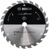 Bosch Accessoires Cirkelzaagblad ACCU Standard for Wood 165x15.875x1.5/1.0x24T - 2608837681 - thumbnail