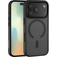 Renkforce RF-6830726 Backcover Apple iPhone 17 Pro Zwart, Transparant MagSafe compatible, Inductieve lading - thumbnail