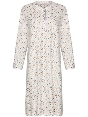Pastunette Dames nachthemd katoen met lange mouwen - Wit - 100% katoenen nachtjapon dames - Copy