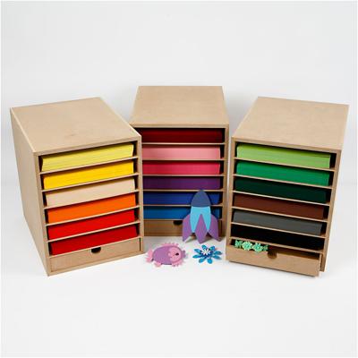 Creativ Company Karton & opslagkast, h: 100 cm, a4, vel 210x297 mm, 180 gr, diverse kleuren, 1 set