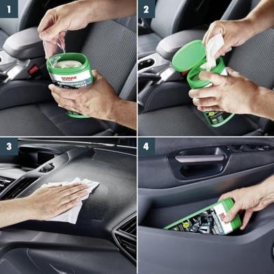 SONAX kunststof onderhoudsdoeken " kunststoffpflegetücher " plastic care wipes