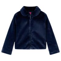 Kinderjas 140 kunstvacht marineblauw - thumbnail