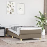Boxspringframe stof taupe 100x200 cm - thumbnail