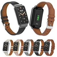 Classic leren bandje met case - Roomwit - Xiaomi Smart band 7 Pro - thumbnail