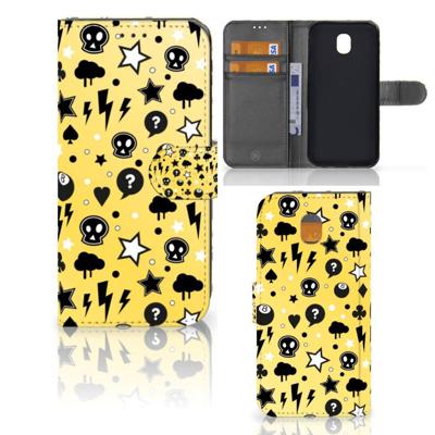 Telefoonhoesje met Naam Samsung Galaxy J5 2017 Punk Geel