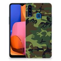 Samsung Galaxy A20s TPU bumper Army Dark - thumbnail