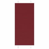 Plissé rolgordijn 85x200 cm stofbreedte 84,4 cm bordeauxrood - thumbnail