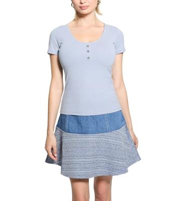 Guess Embellished Logo Hemd Dames Wit - Maat XS - Kleur: Wit | Soccerfanshop