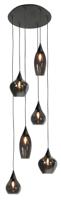 Highlight HanglampCambio zwart 6-lichts smoke glas - H5859.01 - thumbnail