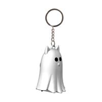 Spookachtige Kat 3D PVC Sleutelhanger - thumbnail