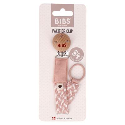 Bibs Fopspeenketting Braided Blush&ivory