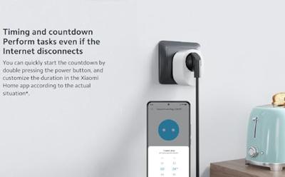Xiaomi ZNCZ302KK Stopcontact WiFi Met meetfunctie Binnen 3680 W
