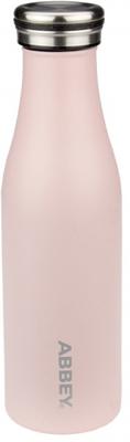 Abbey dubbelwandige thermosfles Victoria roze 0,45 Liter Abbey dubbelwandige thermosfles Victoria roze 0,45 Liter