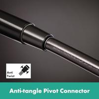 Hansgrohe Doucheslang Isiflex 160 cm Geborsteld Zwart Chroom - thumbnail