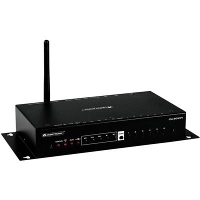 Omnitronic CIA-40WIFI 2.0 Stereoversterker 2x25 W Zwart AirPlay, DLNA, Internetradio, USB, WiFi Omnitronic CIA-40WIFI 2.0 Stereoversterker 2x25 W Zwart AirPlay, DLNA, Internetradio, USB, WiFi