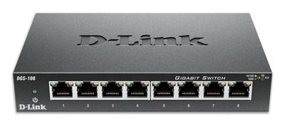 Schakelaar D-Link DGS-108 8 p 10 / 100 / 1000 Mbps