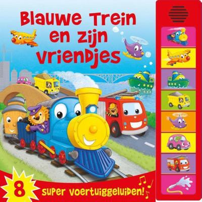 Rebo Publishers Geluidenboek blauwe trein en zijn vriendjes