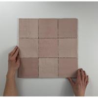 Moos Pink glans handvorm 13x13 - thumbnail