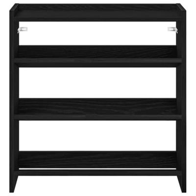 VidaXL Schoenenrek 60x25x62 cm bewerkt hout zwart