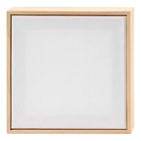 Creativ Company Gespannen canvas met lijst 280gr. 15,8x15,8cm - wit - thumbnail