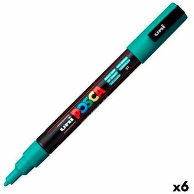 Markeerstift POSCA PC-3M Smaragdgroen (6 Stuks)