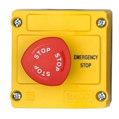 BACO LBX130008 Noodstopknop In behuizing 240 V/AC 2.5 A 1x NC IP66 1 stuk(s)