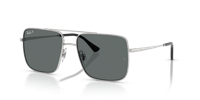 Zonnebril Ray-Ban -003/81 56 ARI Silver dark grey polar - thumbnail