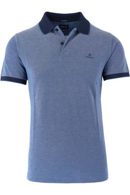 GANT gemêleerde regular fit polo persian blue