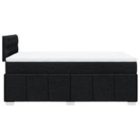 Boxspring met matras stof zwart 140x200 cm - thumbnail
