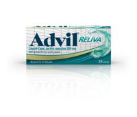 Advil Reliva liquid caps 200mg 20 Capsules - thumbnail