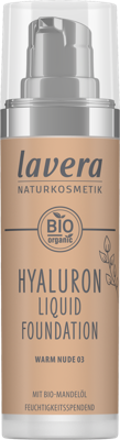 Lavera Hyaluron liquid foundation warm nude 03 bio 30 Milliliter Lavera Hyaluron liquid foundation warm nude 03 bio 30 Milliliter