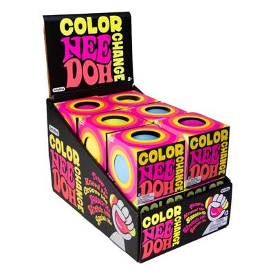 NeeDoh Squeeze Balls 6 cm Color Changing NeeDoohs Display (12) NeeDoh Squeeze Balls 6 cm Color Changing NeeDoohs Display (12)