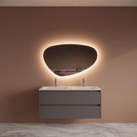 Badmeubelset BWS Riga Met Asia Wastafel Wit 120 cm Latte Boss & Wessing - thumbnail